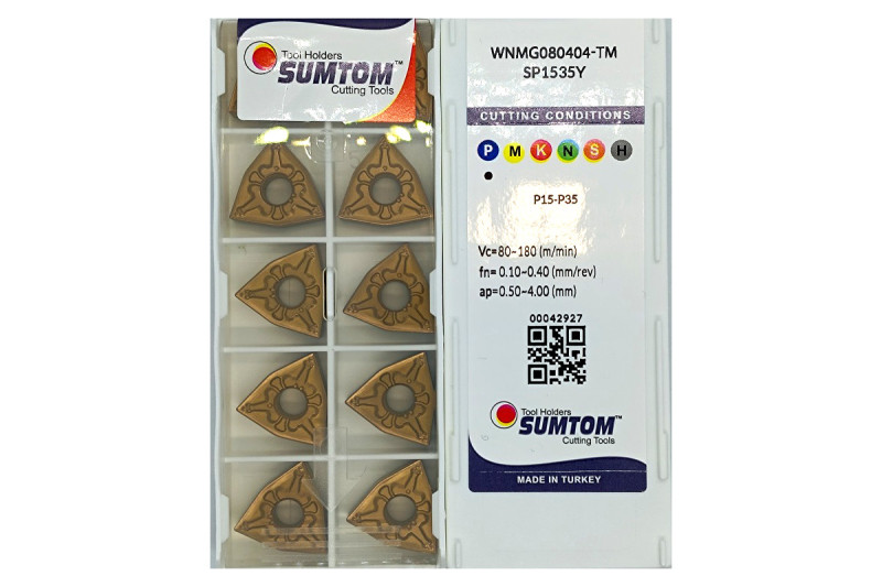 Пластина т/с змінна WNMG 080404-TM SP1535Y SUMTOM