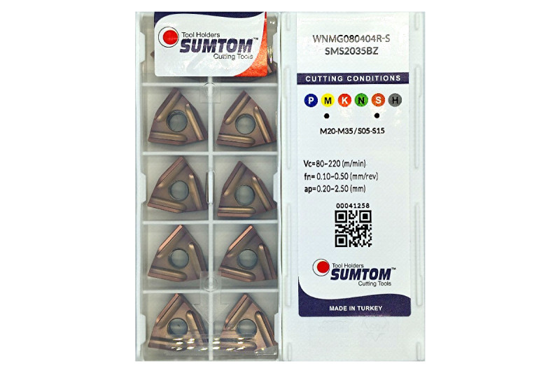 Пластина т/с змінна WNMG 080404R-S SMS2035BZ SUMTOM