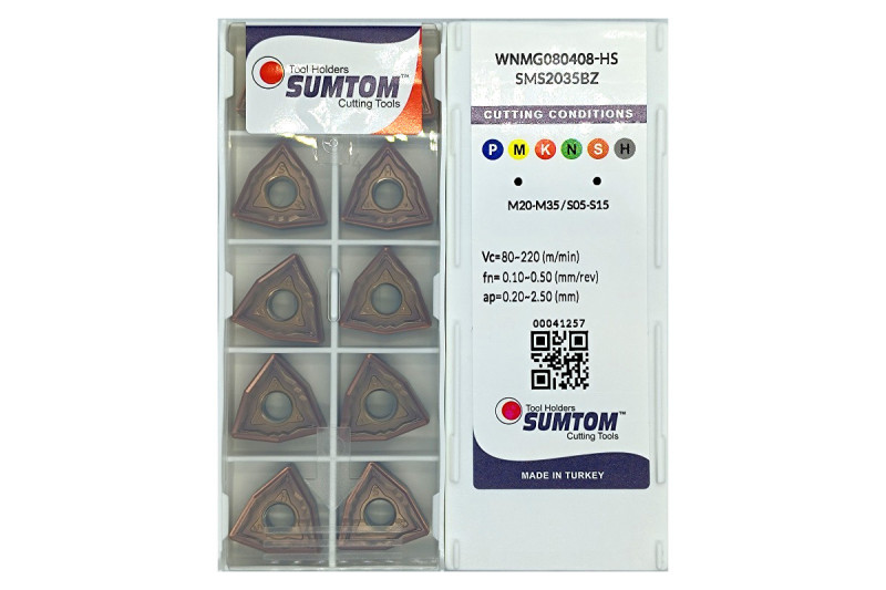 Твердосплавная пластина токарная WNMG 080408-HS SMS2035BZ SUMTOM