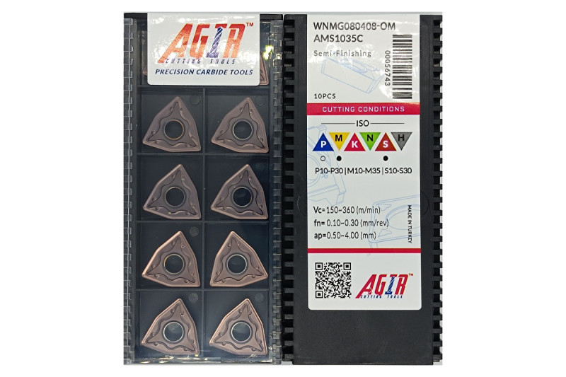 Твердосплавная пластина токарная WNMG 080408-OM AMS1035C AGIR