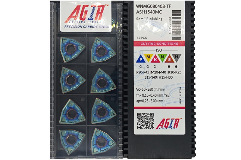 Твердосплавная пластина токарная WNMG 080408-TF ASH1540MC AGIR