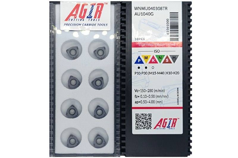 Твердосплавная пластина фрезерная WNMU 040308TR AU1040G AGIR