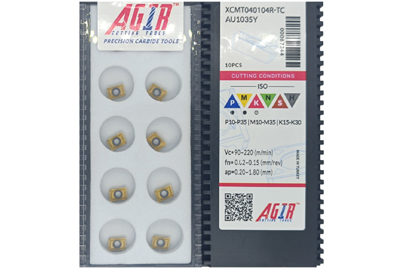 Твердосплавная пластина сверлильная XCMT 040104R-TC AU1035Y AGIR