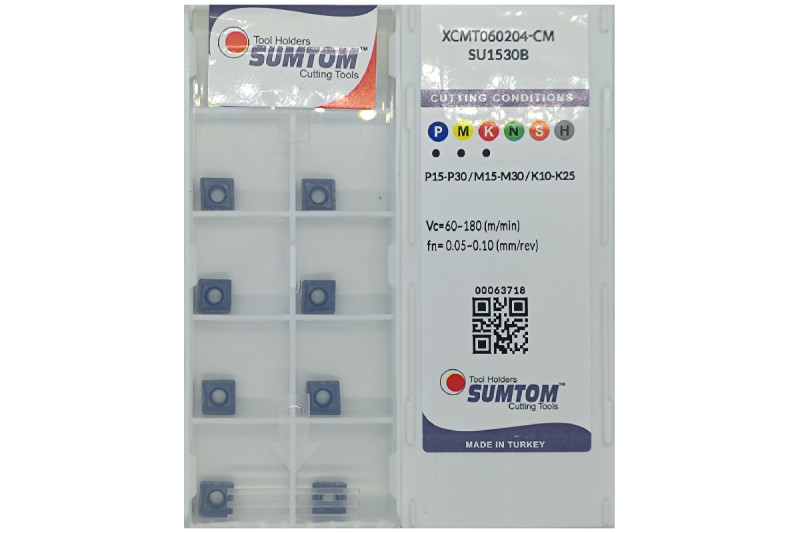 Твердосплавная пластина сверлильная XCMT 060204-CM SU1530B SUMTOM