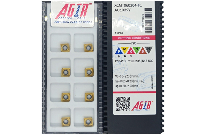 Твердосплавная пластина сверлильная XCMT 060204-TC AU1035Y AGIR
