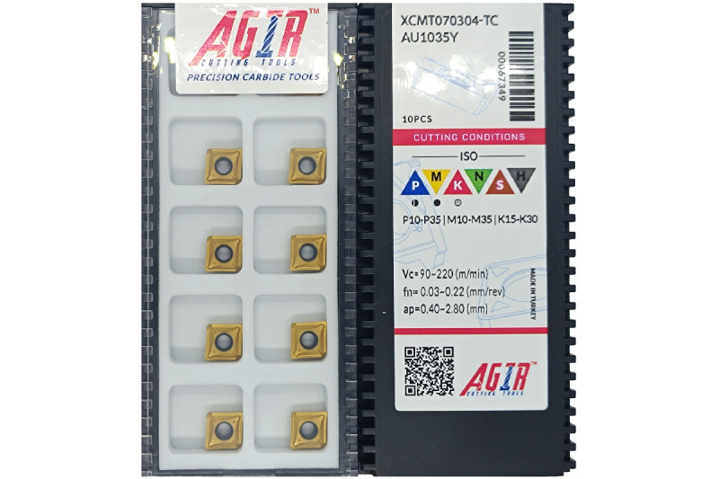 Твердосплавная пластина сверлильная XCMT 070304-TC AU1035Y AGIR