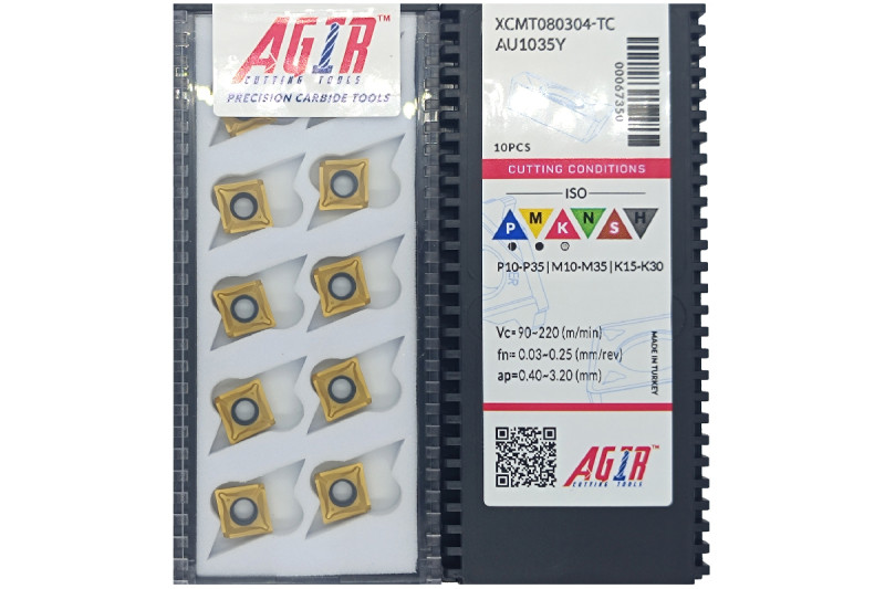 Твердосплавная пластина сверлильная XCMT 080304-TC AU1035Y AGIR