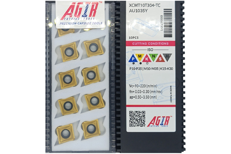Твердосплавная пластина сверлильная XCMT 10T304-ТC AU1035Y AGIR