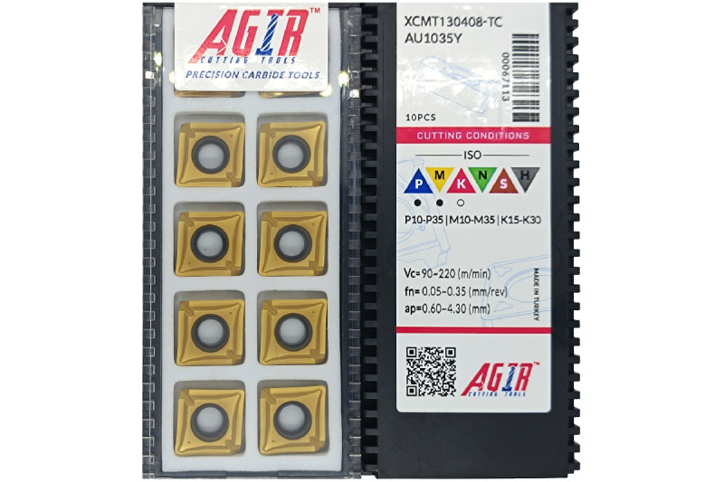 Твердосплавная пластина сверлильная XCMT 130408-ТC AU1035Y AGIR