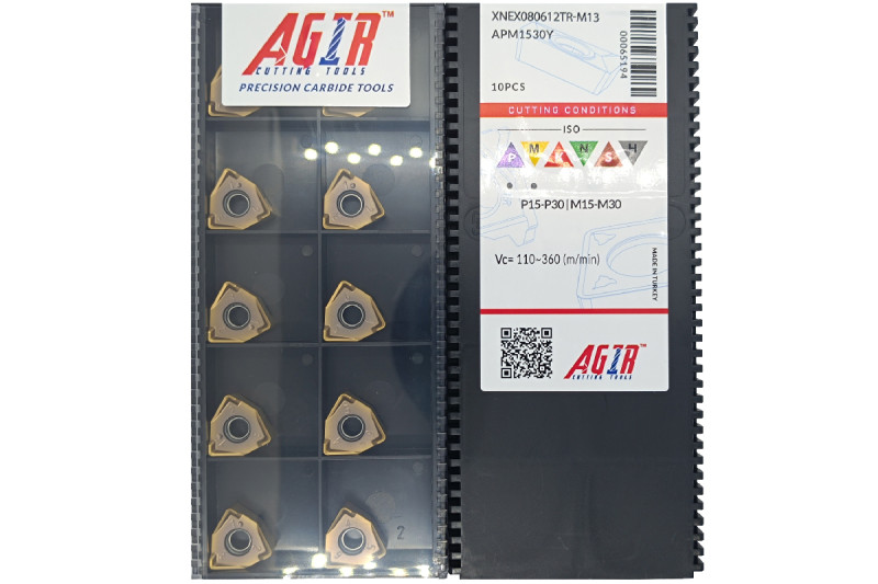 Твердосплавная пластина фрезерная XNEX 080612TR-M13 APM1530Y AGIR