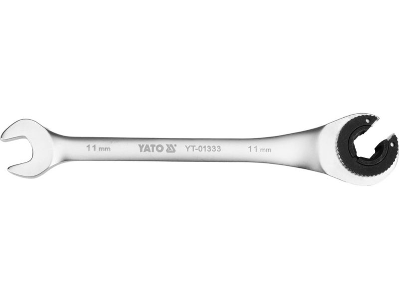 Ключ ріжково-накидний з тріщаткою YATO М11 мм, L= 174 мм (YT-01333)