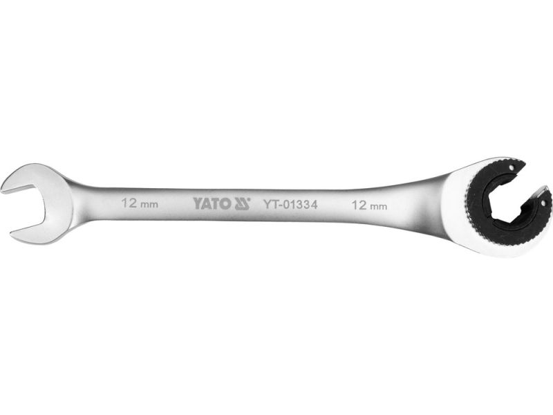 Ключ ріжково-накидний з тріщаткою YATO М12 мм, L= 174 мм (YT-01334)