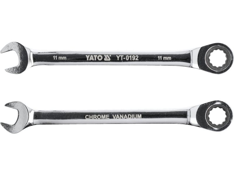 Ключ комбінований з тріскачкою 11 мм YATO YT-0192, 72 зуби, 165 мм