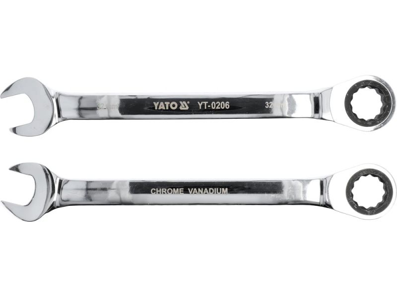 Ключ комбінований з тріскачкою 32 мм YATO YT-0206, 72 зуби, 420 мм, AS-DRIVE