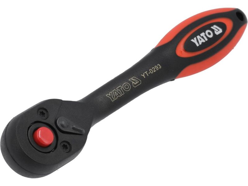 Тріскачка 1/4" вигнута YATO YT-0293, ПВХ-покриття, 144 мм