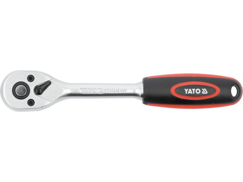 Трещотка 3/8" прямая YATO YT-03242, 90 зубьев, 63 Н·м