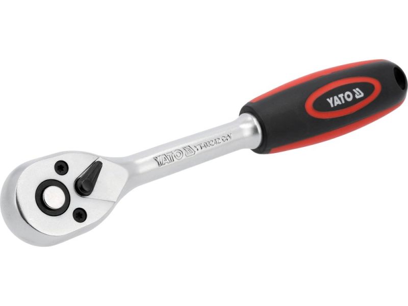Трещотка 3/8" прямая YATO YT-03242, 90 зубьев, 63 Н·м