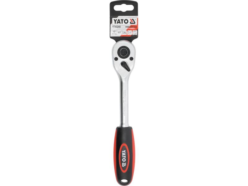 Тріскачка пряма 1/2" YATO YT-03243, 63 Н·м, 90 зубів