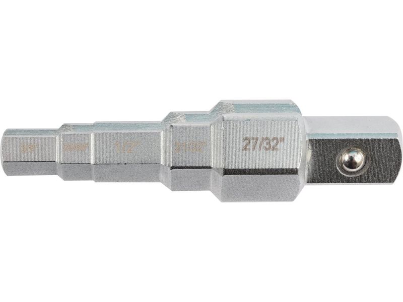 Ключ ступенчатый YATO: квадрат 1/2" для головок 3/8", 29/68", 1/2", 21/32", 27/32" (YT-03316)
