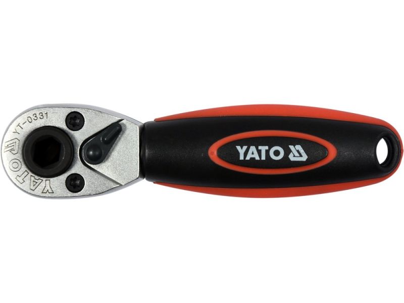 Тріщатка YATO : квадрат 1/4", L= 136 мм, 72T (YT-0331)