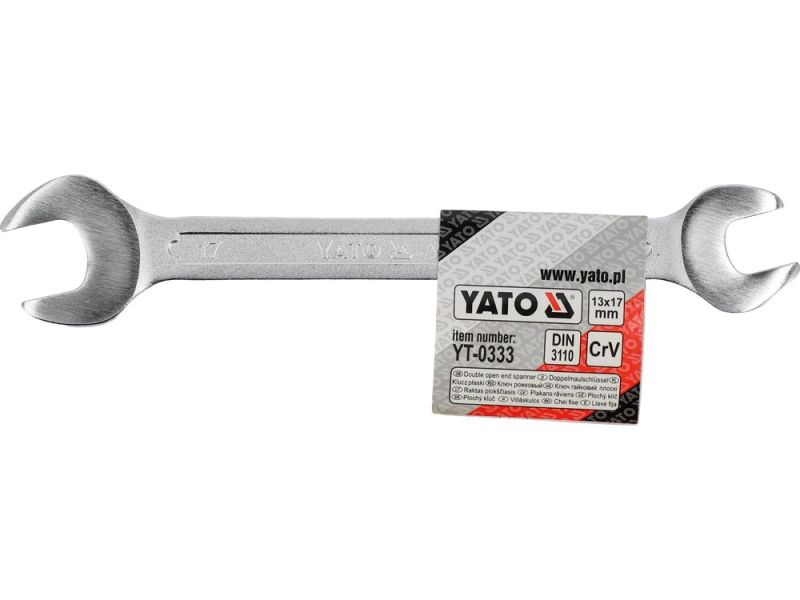 Ключ ріжковий YATO : CrV, М= 13х17 мм, l=180 мм (YT-0333)