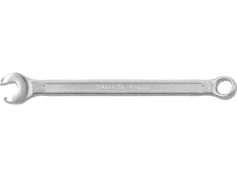 Ключ комбінований 8 мм YATO YT-0337, DIN 3113, CrV, 130 мм