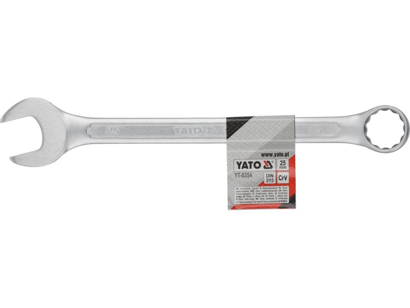 Ключ комбинированный 25 мм YATO YT-0354, DIN 3113, CrV, 300 мм