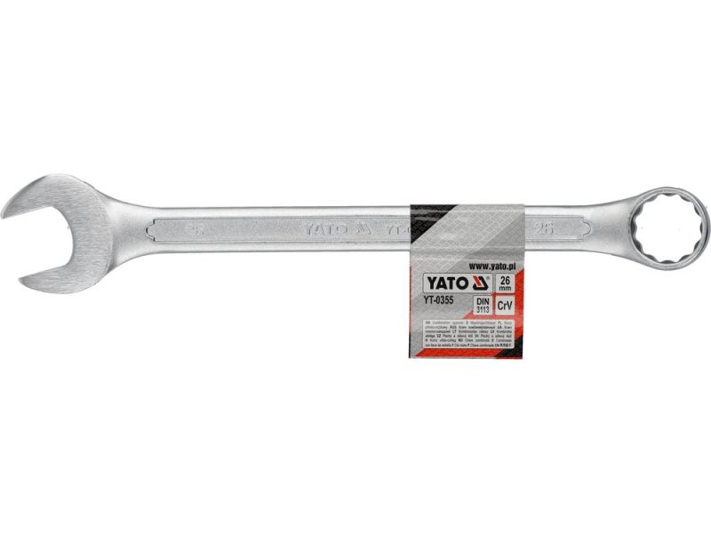 Ключ комбінований 26 мм YATO YT-0355, DIN 3113, CrV, 310 мм