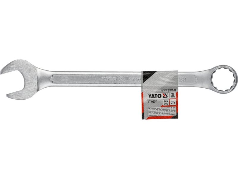 Ключ комбінований 28 мм YATO YT-0357, DIN 3113, CrV, 330 мм