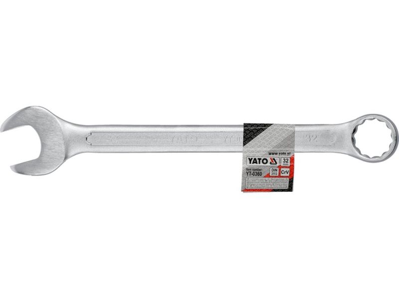 Ключ комбінований 32 мм YATO YT-0360, DIN 3113, CrV, 370 мм