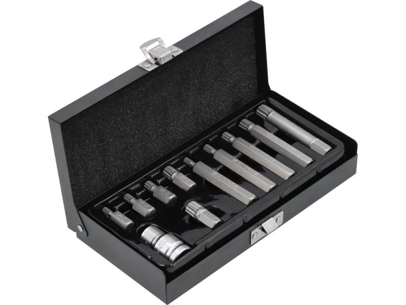 Набір біт Spline YATO YT-0415, 11 шт, приводи 3/8" і 1/2"