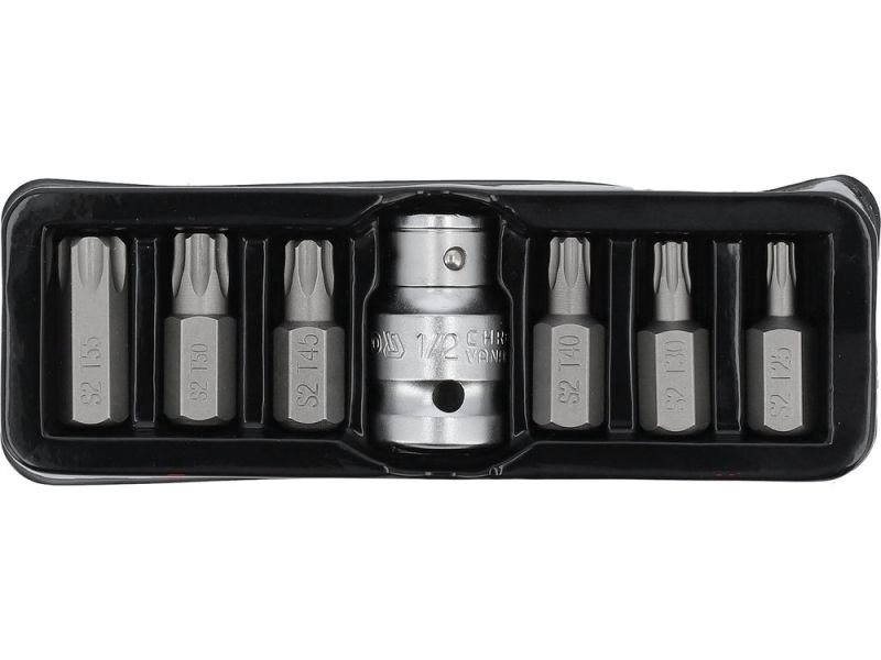 Набор бит Torx Security YATO YT-0416, 7 шт, приводы 3/8" и 1/2"