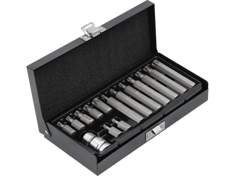 Набір біт Torx Security YATO YT-0417, 15 шт, приводи 3/8" і 1/2"