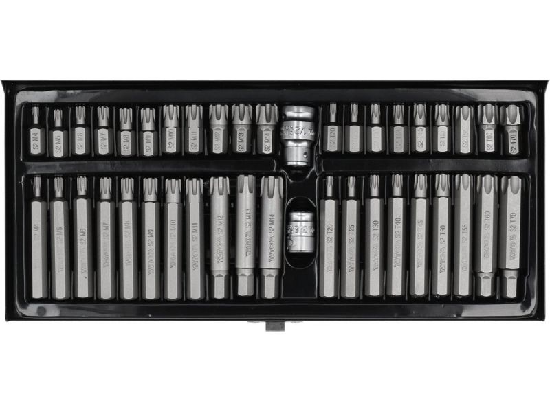Набір біт Torx Security і Ribe YATO YT-0420, адаптери 3/8" і 1/2", 42 шт