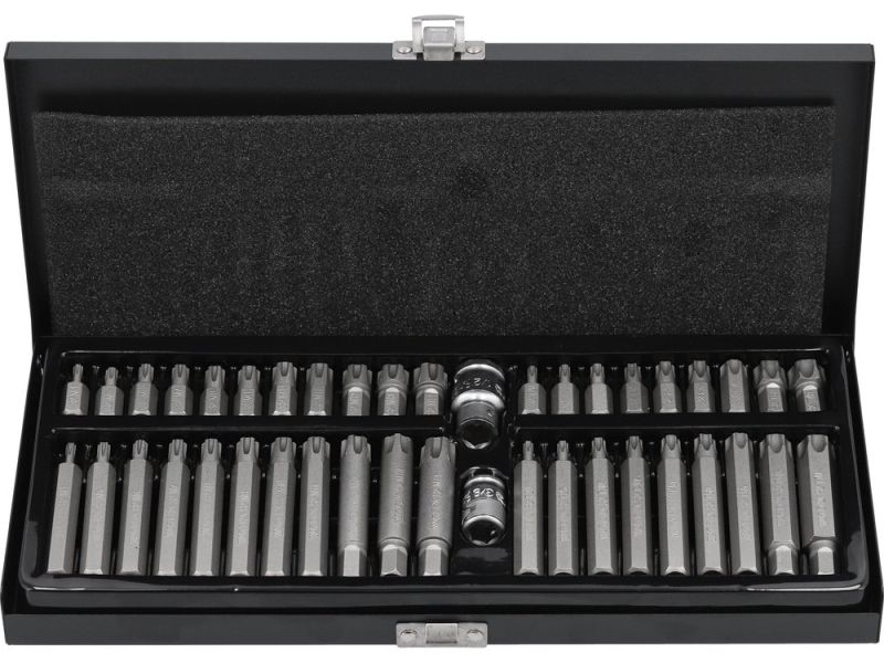 Набір біт Torx Security і Ribe YATO YT-0420, адаптери 3/8" і 1/2", 42 шт
