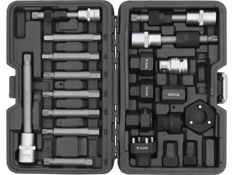 Набір для генератора YATO YT-04211, 22 предмети, Torx, шестигранник, шліц