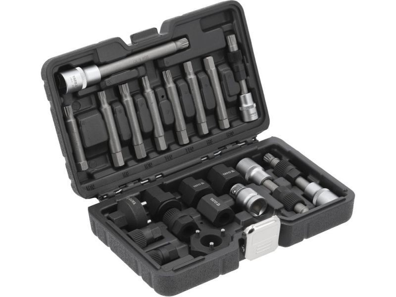 Набір для генератора YATO YT-04211, 22 предмети, Torx, шестигранник, шліц