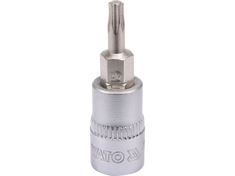 Головка торцева з викрутковою насадкою TORX YATO YT-04303, 1/4", T15 x 37 мм