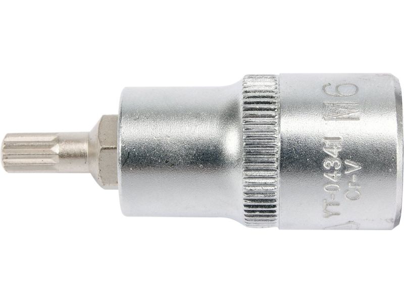 Головка торцева з викрутковою насадкою SPLINE YATO YT-04341, 1/2", M6 x 55 мм