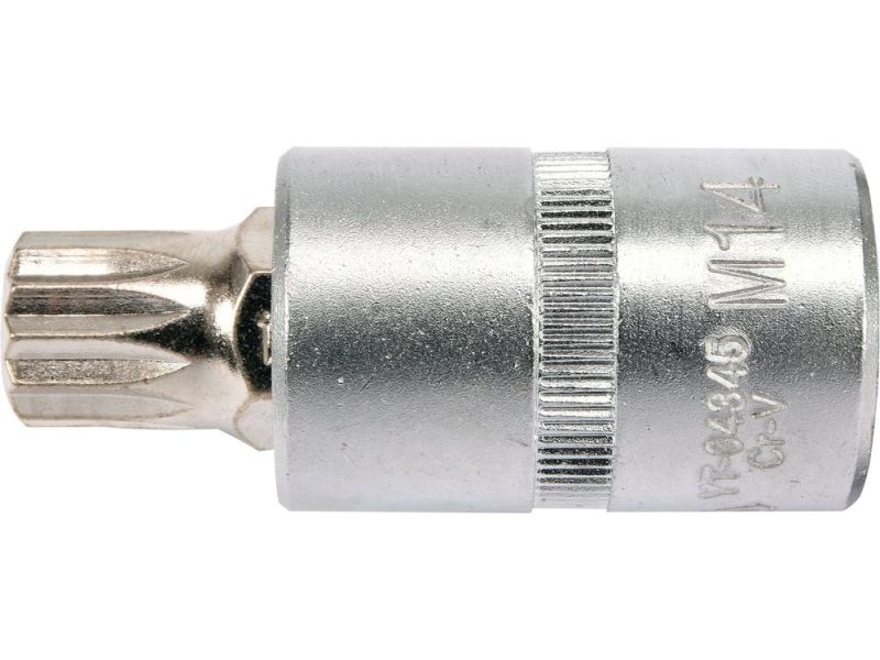 Головка торцева з викрутковою насадкою SPLINE YATO YT-04345, 1/2", M14 x 55 мм