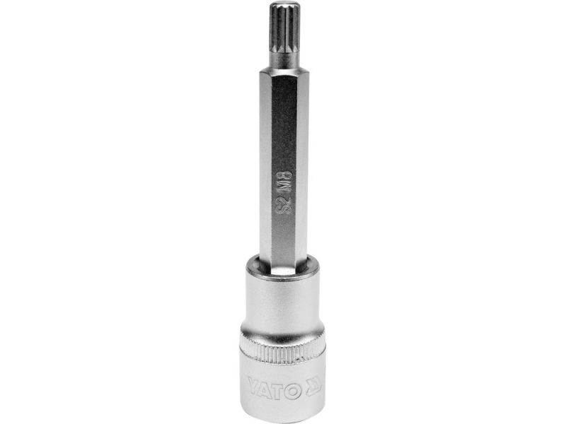 Головка торцева з викрутковою насадкою SPLINE YATO YT-04352, 1/2", M8 x 100 мм