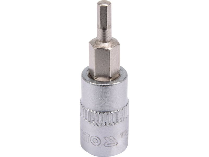 Головка торцева з викрутковою насадкою HEX YATO YT-04370, 1/4", H3 x 37 мм