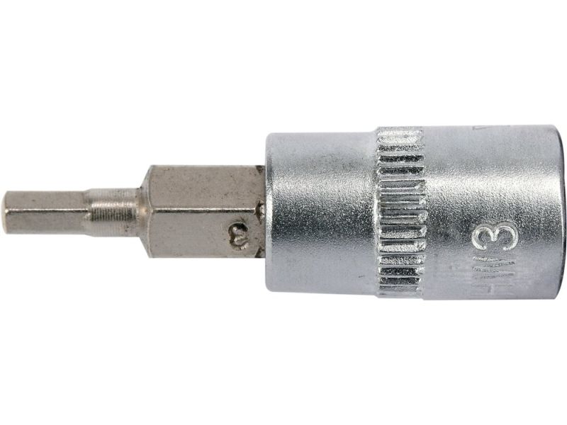 Головка торцева з викрутковою насадкою HEX YATO YT-04370, 1/4", H3 x 37 мм