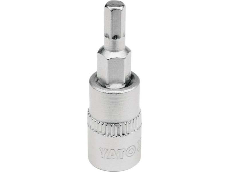 Головка торцева з викрутковою насадкою HEX YATO YT-04371, 1/4", H4 x 37 мм