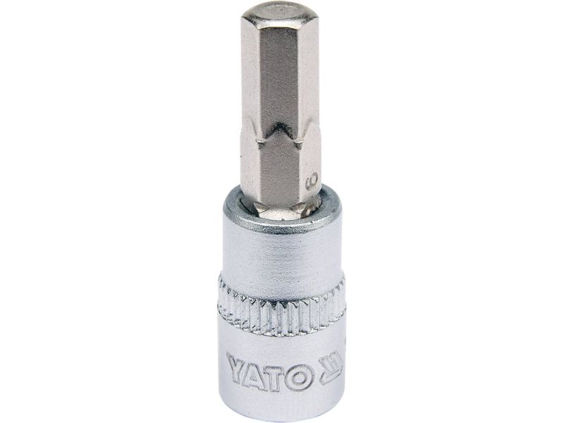 Головка торцева з викрутковою насадкою HEX YATO YT-04373, 1/4", H6 x 37 мм