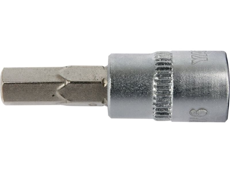 Головка торцева з викрутковою насадкою HEX YATO YT-04373, 1/4", H6 x 37 мм