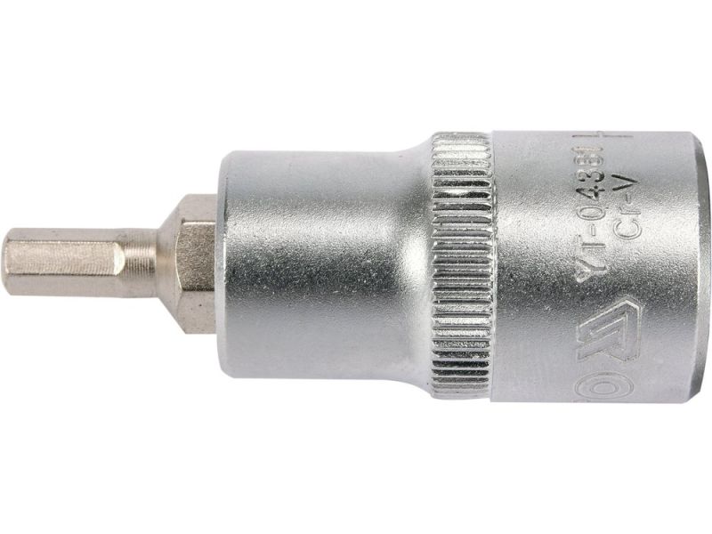 Головка торцевая с отверточной насадкой HEX YATO YT-04381, 1/2", H5 x 55 мм