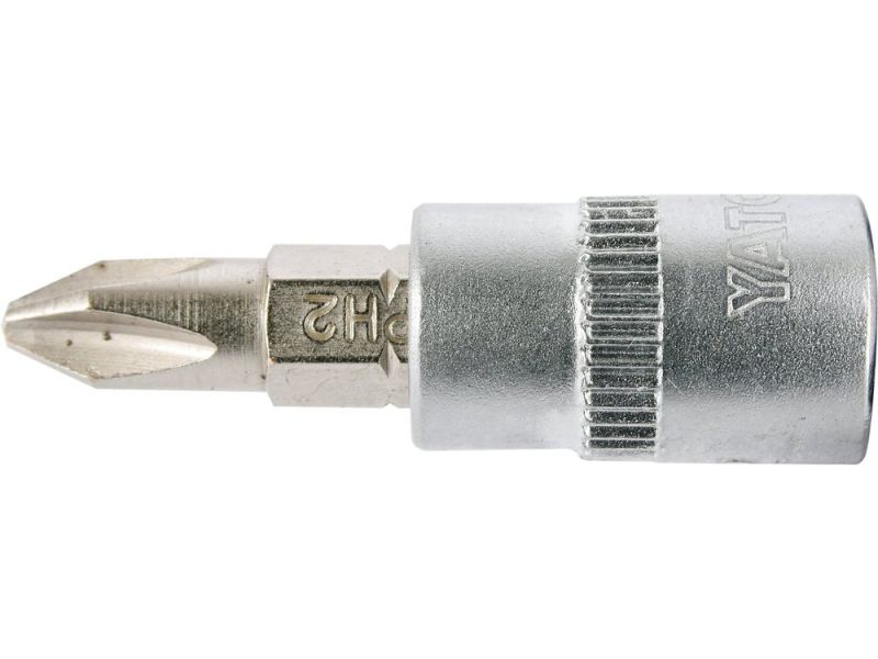 Головка торцева з викрутковою насадкою PH2 YATO YT-04412, 1/4", 37 мм