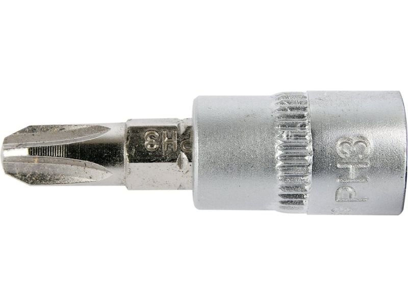 Головка торцева з викрутковою насадкою PH3 YATO YT-04413, 1/4", 37 мм