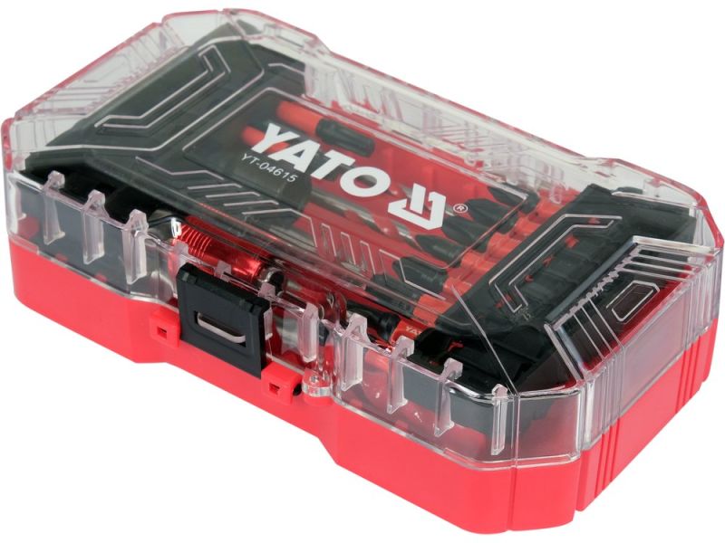 Набір ударних біт і свердел YATO YT-04615, 18 шт, PH/PZ/T, 1/4" HEX, S2